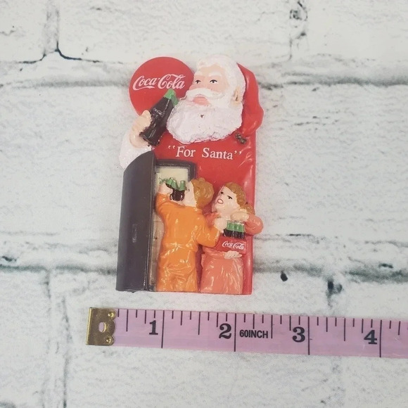 Coca Cola For Santa Coca Cola 90s Vintage Collectible Magnet 25 - Picture 6 of 7